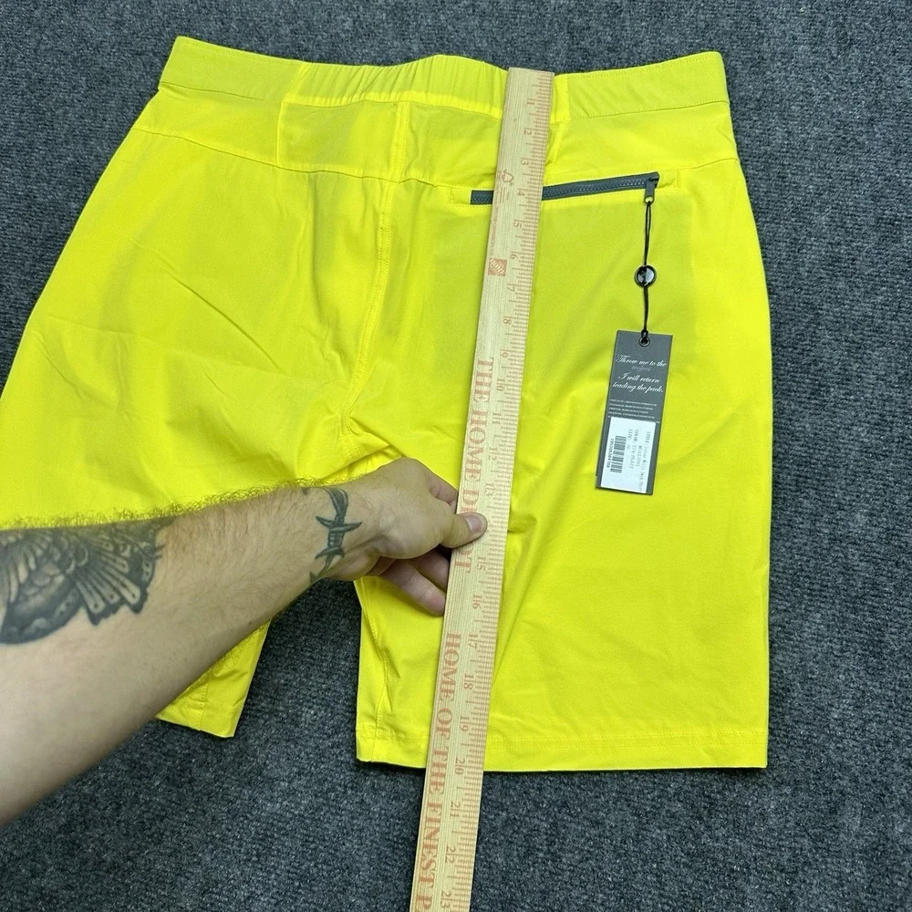GREYSON Men Blaze Indian Wells Swim Shorts Trunks 36 Yellow MFA23T01 NWT